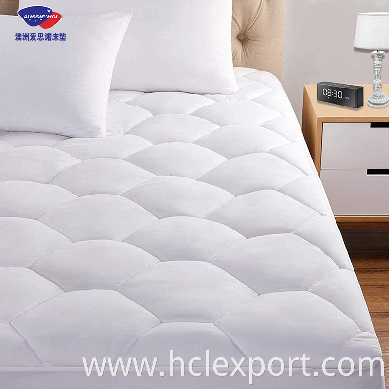 factory price wholesale bed cover mattress pad quilted fitted sheet anti-dust anti mite waterproof mattress cover protector